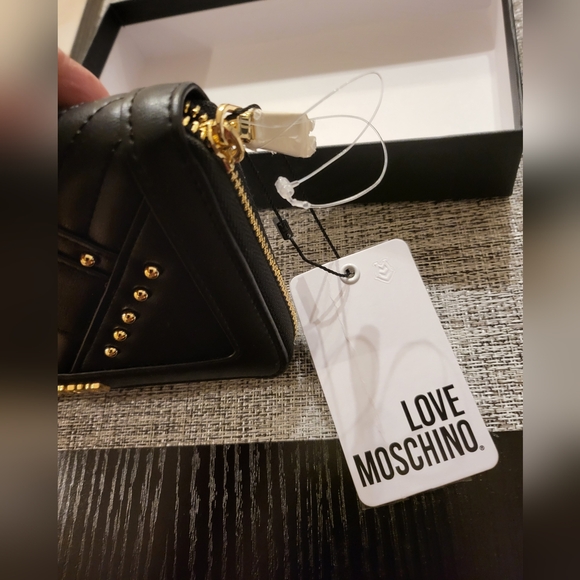 Love Moschino Studded & Quilted Wallet. - Picture 12 of 16